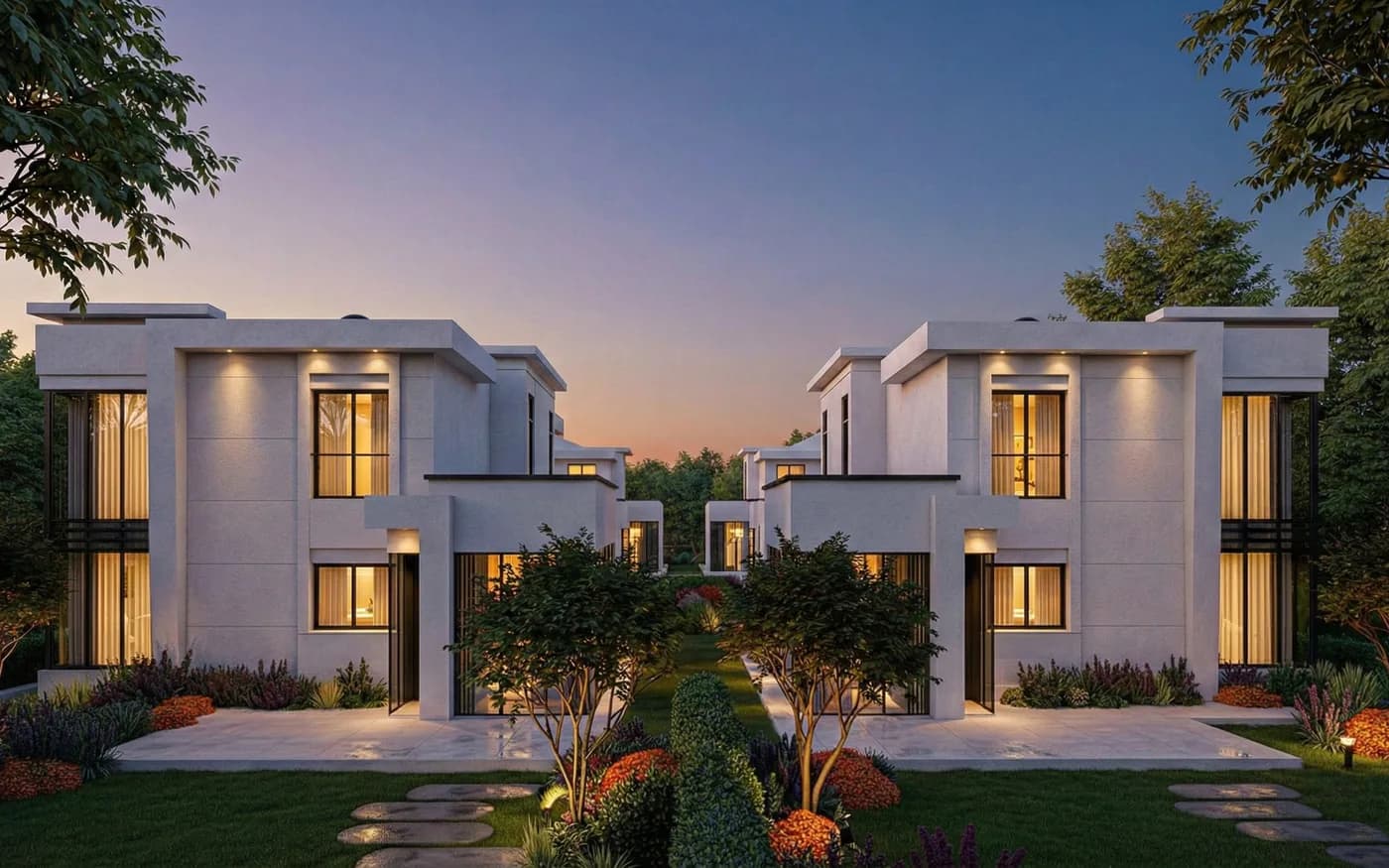 Han Konakları — Erenköy'de dört villa, alacakaranlıkta