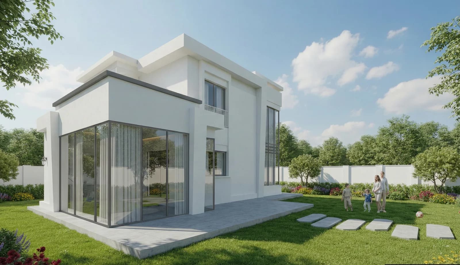 Han Konakları villa cephesi, gündüz